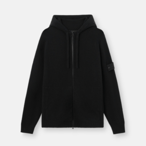 Stone Island Merch Cerniera Nero Felpa