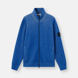 Stone Island Merch Blu Zip-Up Maglia